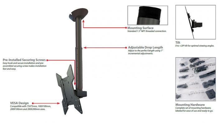 MPC-M44V-60A Mustang Professional Complete Ceiling Kit - Image 2