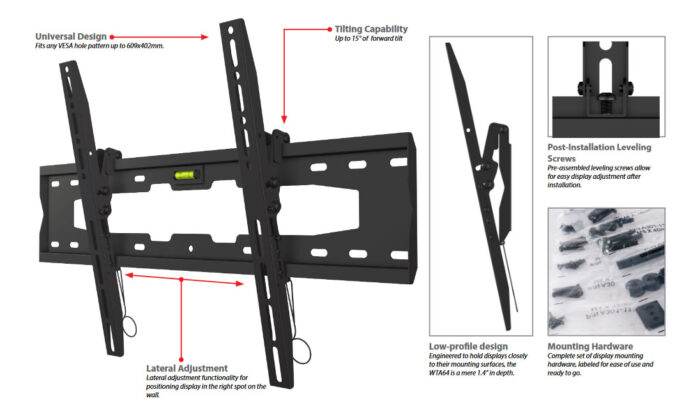 MPTH-L64U Mustang Professional Tilting Wall Mount - 2